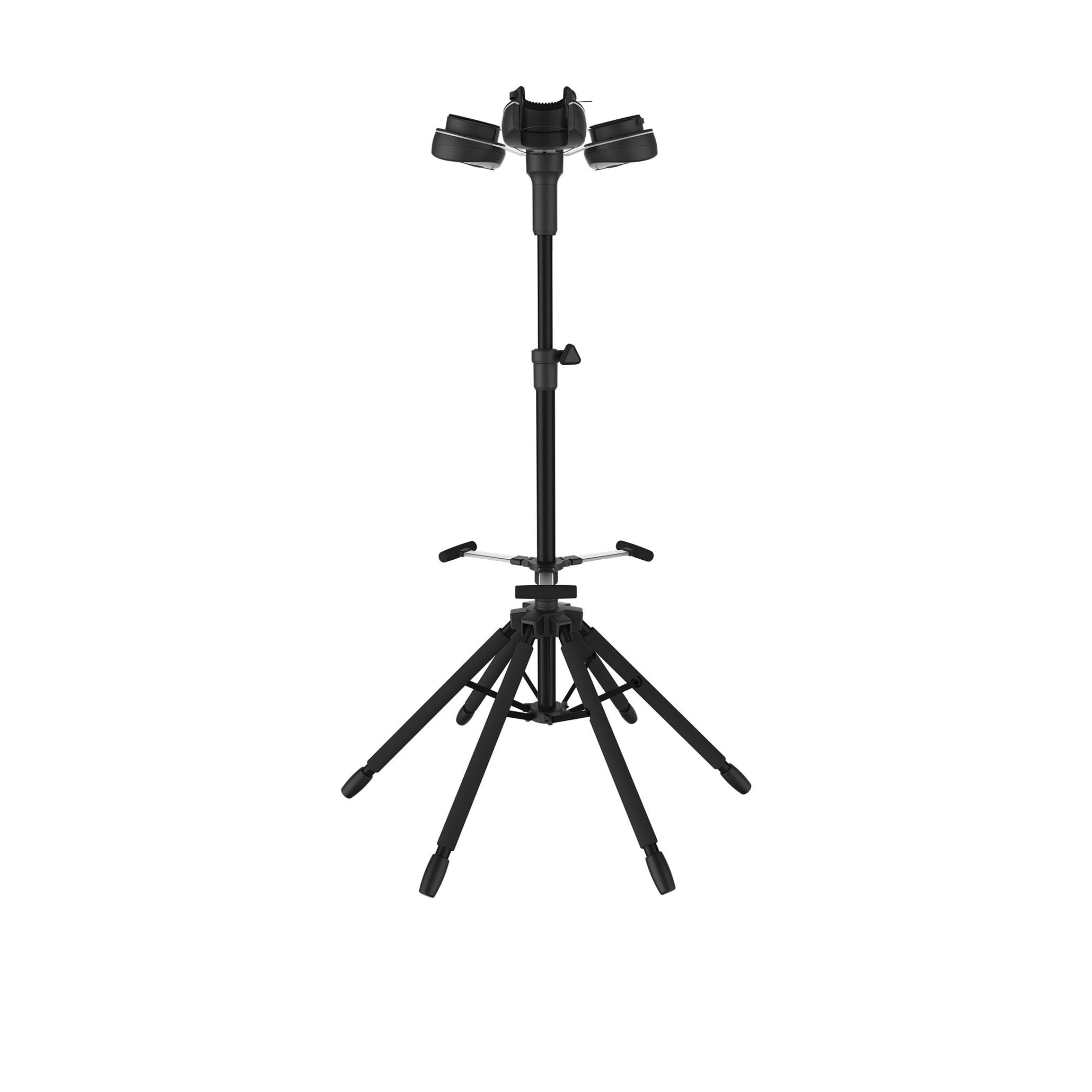 HYDRA Professional Locking Multi Guitar Stand - 6 Leg Design for Ultimate Stability - Holds Acoustic, Bass & Electric Guitars - Foldable Universal Display & Storage Rack with Non-Slip Rubber Padding - Perfect for Home Studios, Music Schools & Live Performances