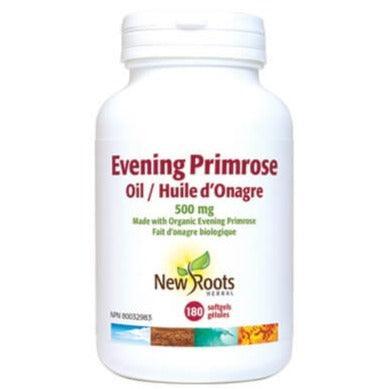 New Roots Evening Primrose Oil 500mg - 180 Softgels for Women's Health, Hormone Balance & Skin Care | Premium Supplement for PMS, Menopause & Dry Skin Relief