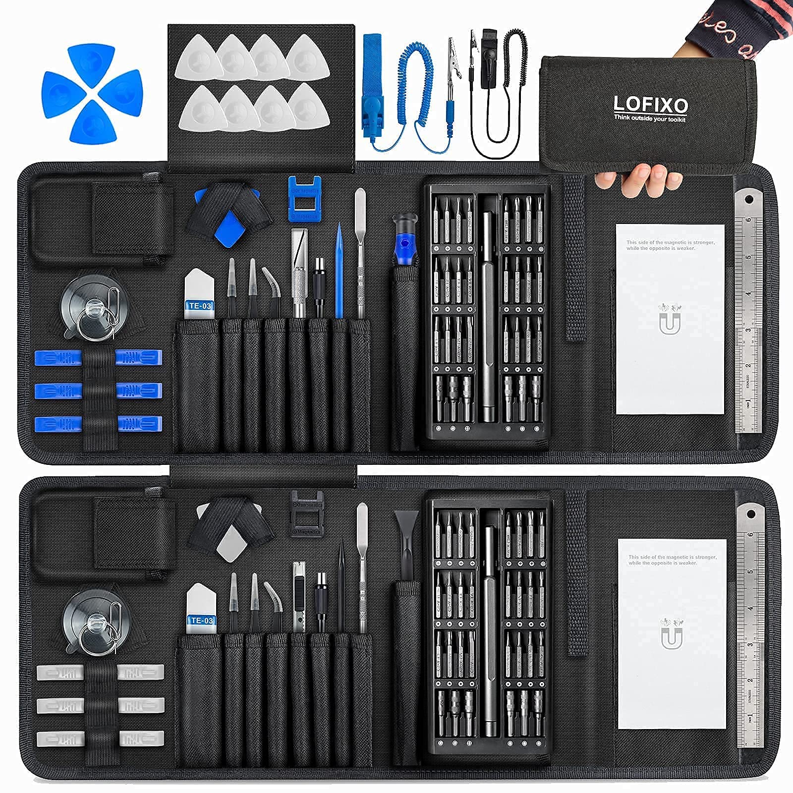 Premium Magnetic Screwdriver Kit for PS4, Laptop, Xbox One Controller, iPhone, PC, Mac, Nintendo Switch, Eyeglasses & Tablet - Essential Electronics Repair Tool for Home & Professional Use