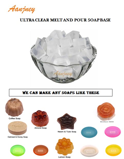 Natural Goat Milk Melt & Pour Soap Base - 500g for Handmade Soap Making, DIY Skincare, Gifts & Spa Treatments | Aanjney White Soap Base