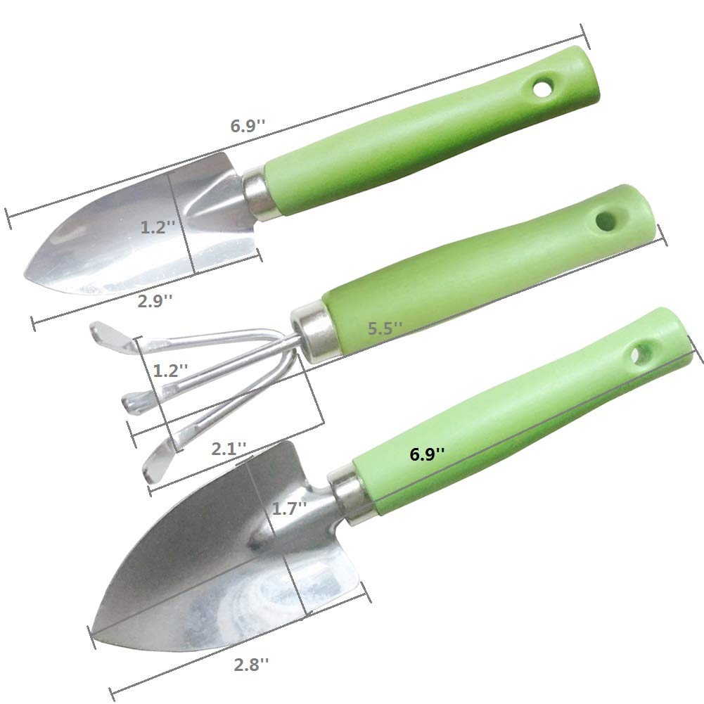 **Kids Gardening Tools Set - Safe Mini Garden Hand Tools with Adjustable Waist Bag - Spade, Shovel & Rake for Toddlers - Perfect for Outdoor Play & Learning Activities**