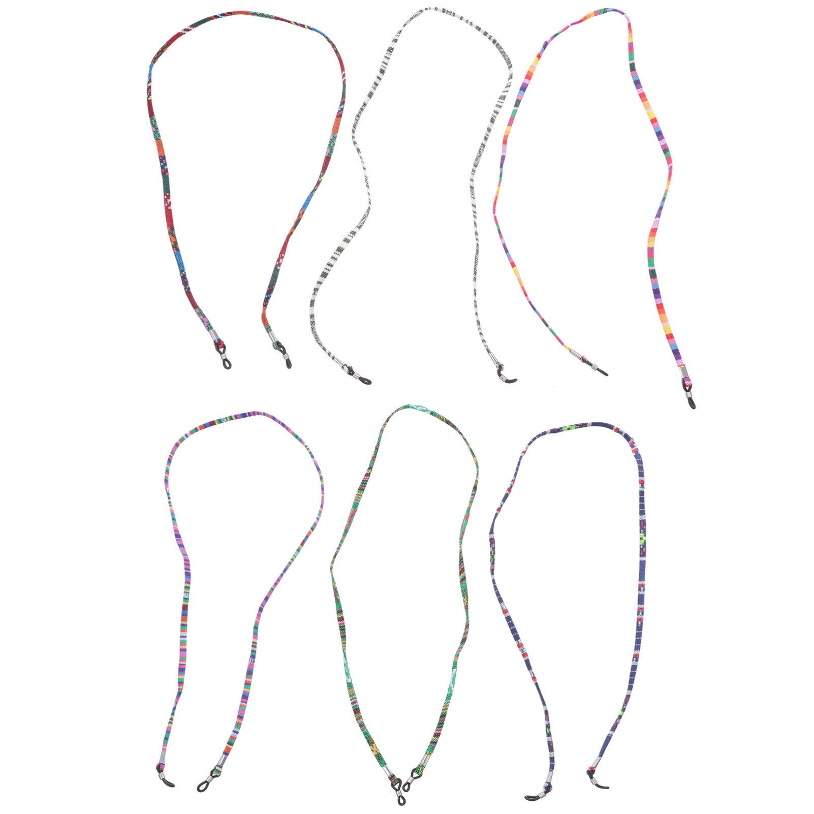 6pcs Non-Slip Glasses Chain Necklace for Men - Sports & Fashion Accessory