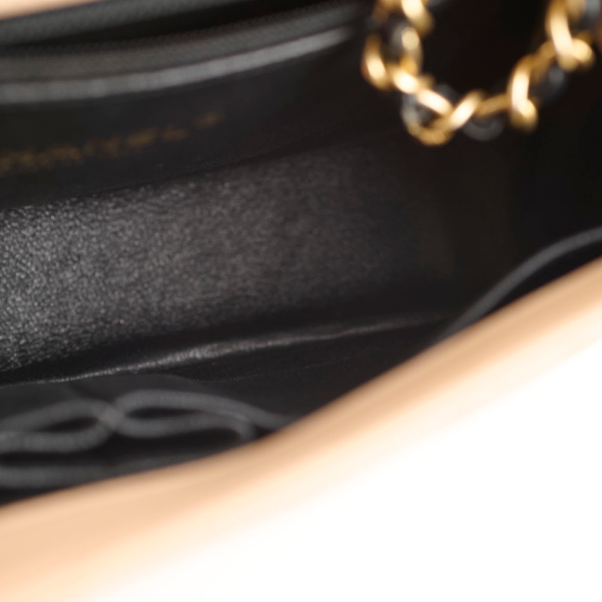 Chanel Small Filigree Beige Caviar Leather Crossbody Bag 23P Collection - Perfect for Date Night & Evening Events