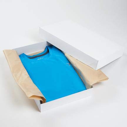 SSWBasics White Apparel Boxes 15x9.5x2 Inches - Bulk Pack of 100 Shipping Boxes for Clothing, T-Shirts & Retail Packaging | Perfect for Ecommerce, Boutique Stores & Online Sellers