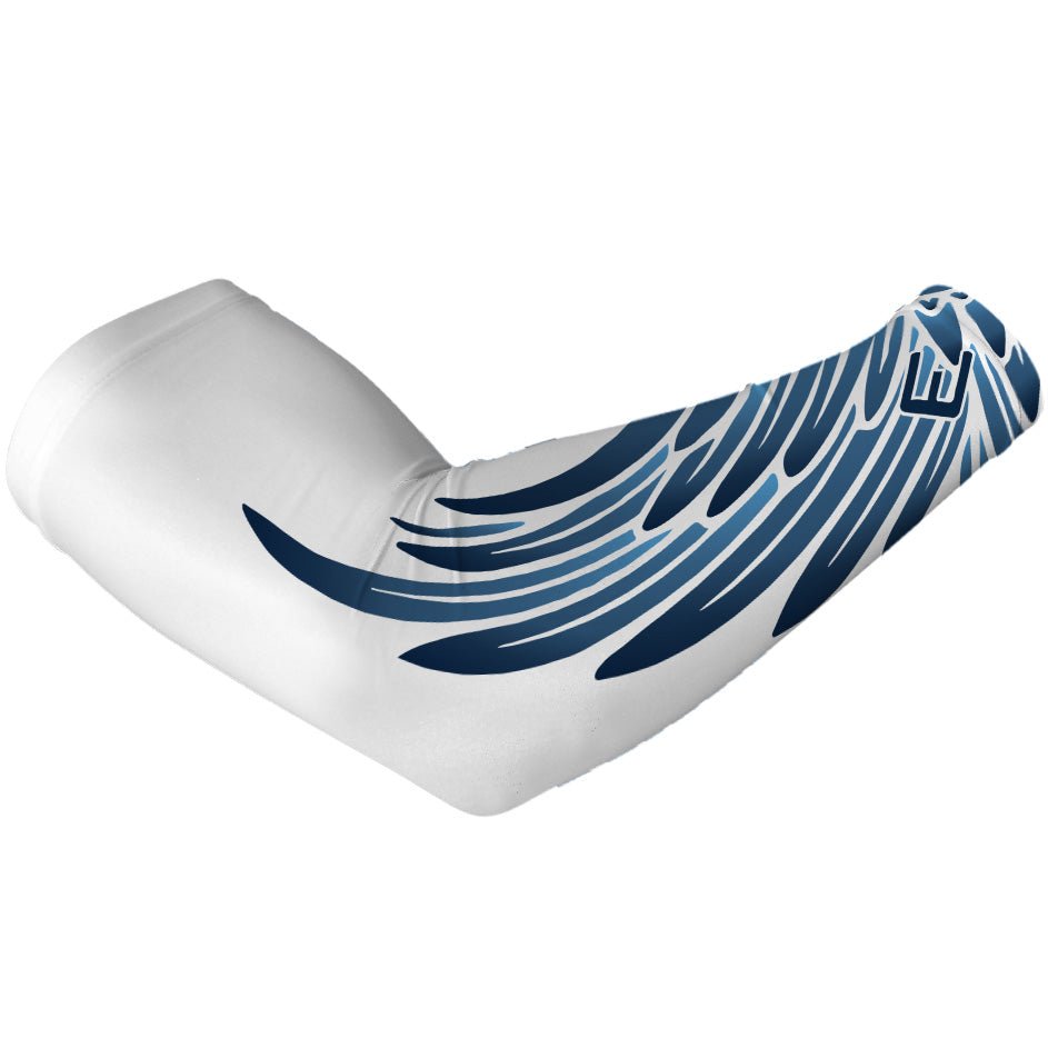 Blue Wing Arm Sleeve - UV Protection & Compression Support for Basketball, Running & Outdoor Sports