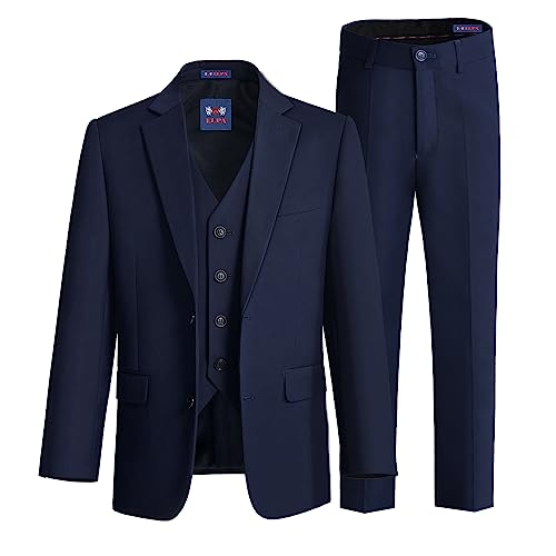 Navy Blue Suit Set of 3 Pcs