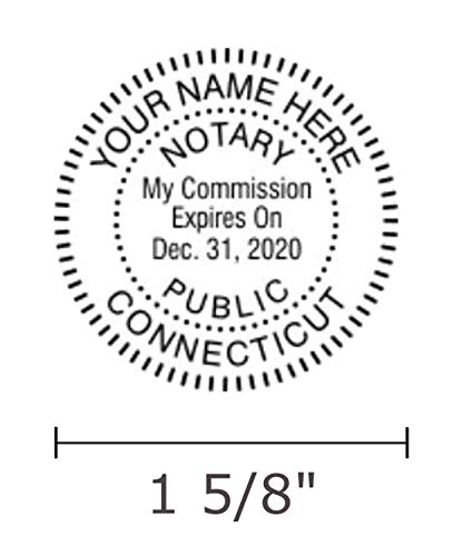 Premium Notary Seal Embosser - Connecticut State Approved (Red) | Self-Inking & Portable | Perfect for Legal Documents, Contracts & Certifications