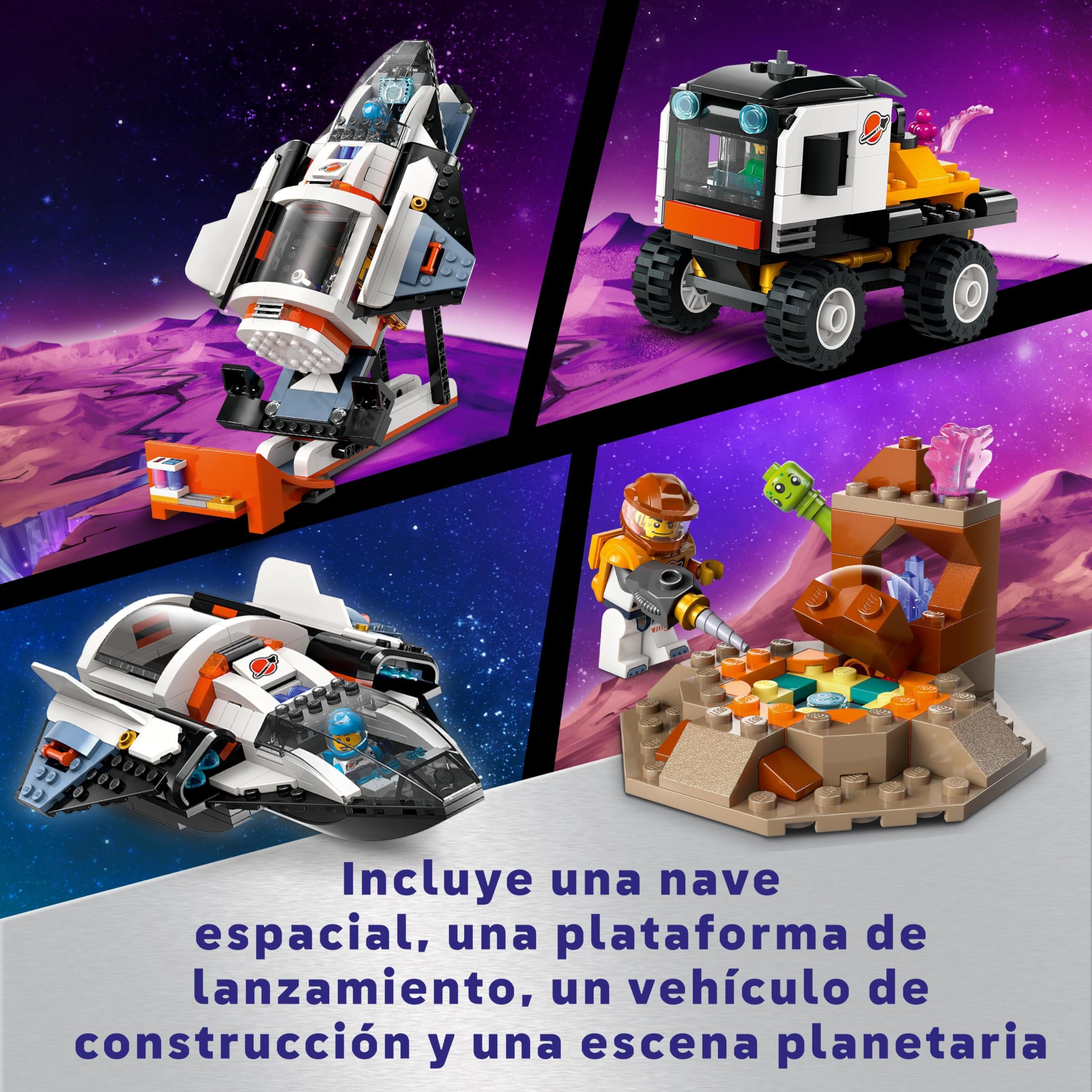 LEGO City Space Base & Launch Platform Building Set - 60434, Planetary Exploration Toy with 6 Minifigures, Robot & 2 Alien Action Figures - STEM Educational Gift for Kids Ages 8+ - Perfect for Space Adventures & Creative Play