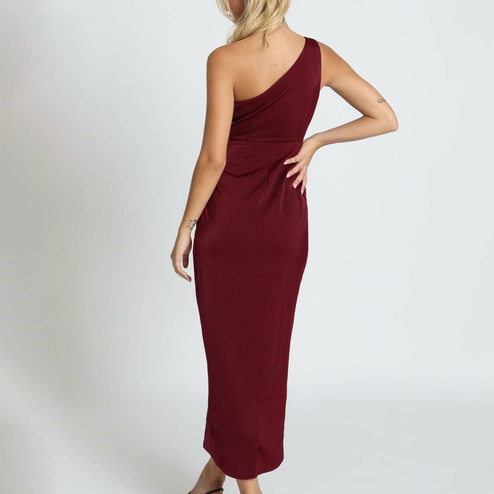 Sexy Strapless Cocktail Dress for Women - Solid Color Summer Party Dress - Juniors Casual Dress for Night Out, Club, Wedding & Special Occasions