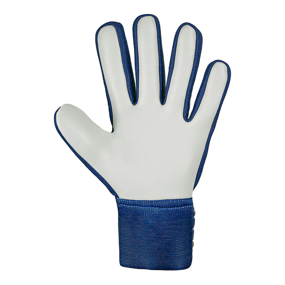 Reusch Starter Solid Junior Goalkeeper Gloves - Blue & Yellow - Youth Soccer Goalie Gloves for Training & Matches