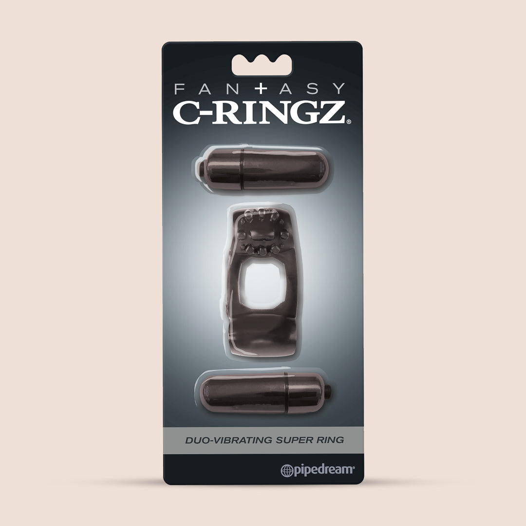 Fantasy C Ringz Duo Vibrating Cock Ring for Couples - Double Bullet Penis Ring for Enhanced Pleasure | Perfect for Foreplay, Couples Play & Spicing Up Your Sex Life