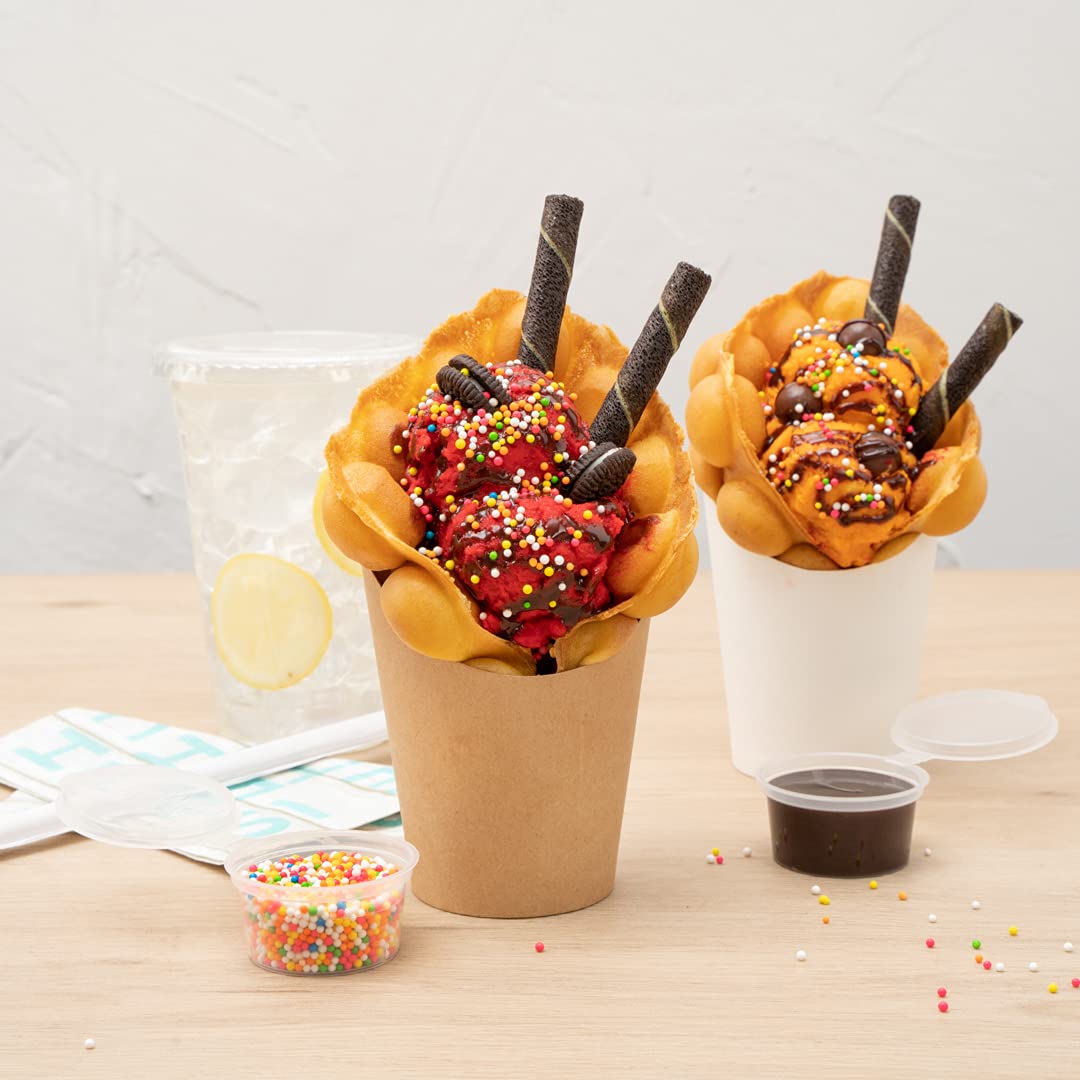 Restaurantware Bio Tek 12oz French Fry Containers - 100 Disposable Kraft Paper Charcuterie Cups with Incline Design | Stackable for Waffles, Chips, Popcorn | Perfect for Catering, Movie Nights & Party Snacks