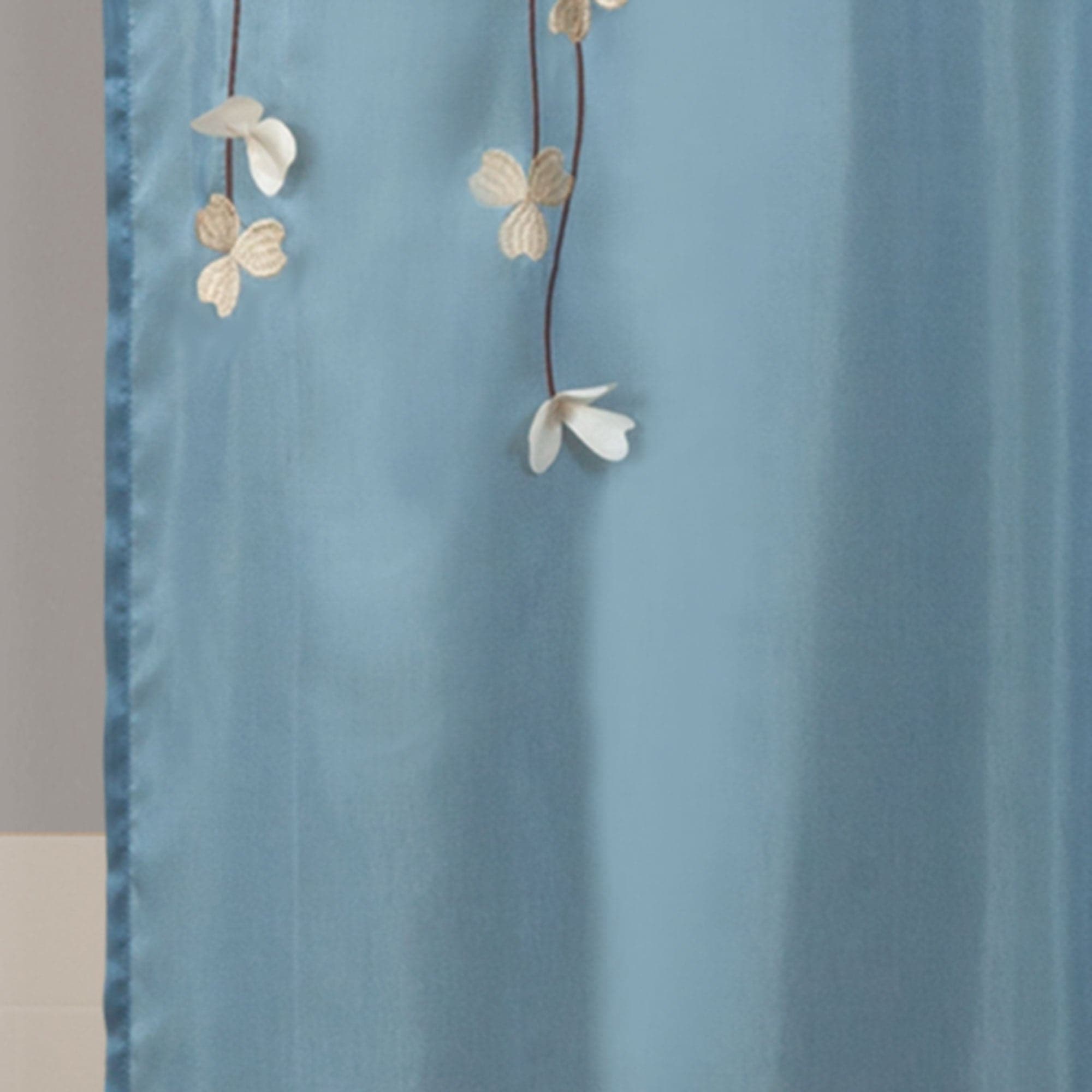 Flower Drops Waterproof Shower Curtain - Elegant Floral Bathroom Decor for Modern Homes | Perfect for Bathroom Renovations & Spa-Like Showers