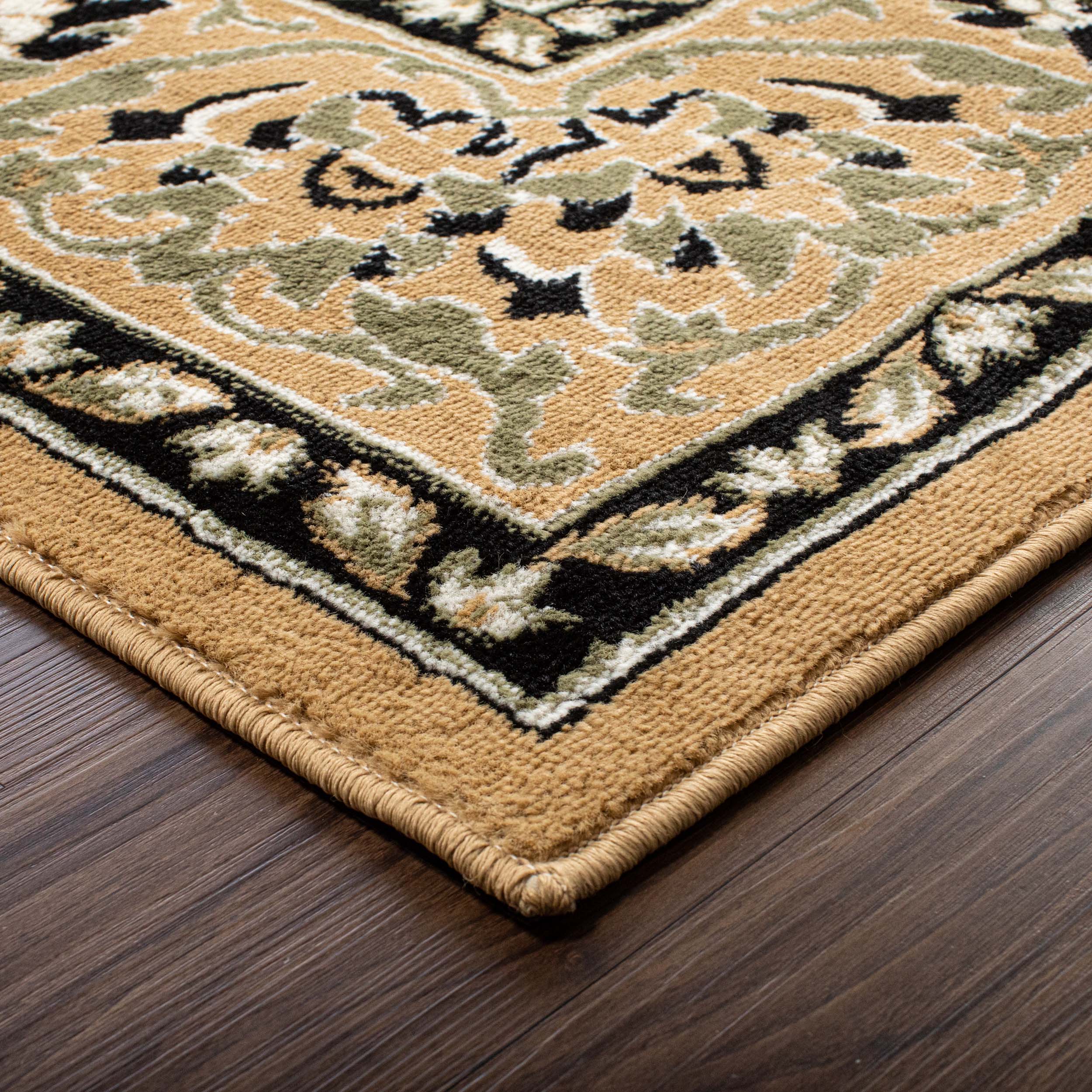 Glendale Traditional Floral Medallion Indoor Area Rug - Non-Slip Living Room Carpet, Bedroom Runner, Hallway Decor | Soft & Durable Home Floor Mat for Cozy Interior Design