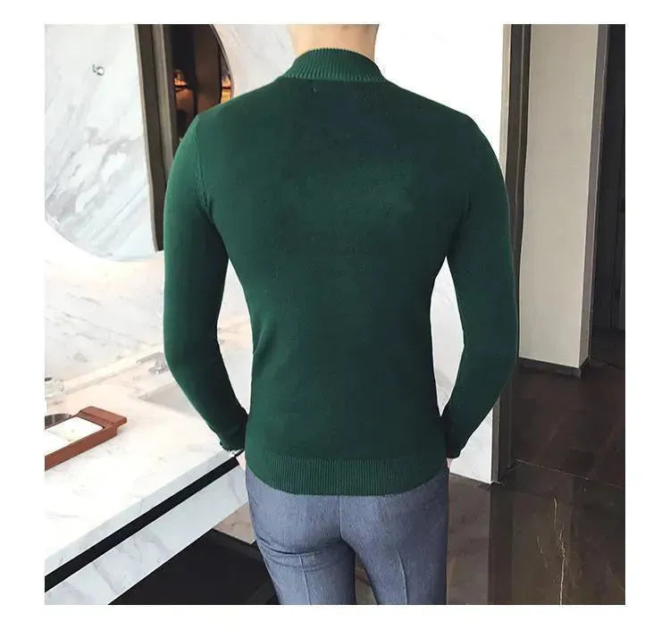 Men's Striped Pattern Sweater - Soft & Comfortable Pullover for Casual Wear, Office & Fall Outfits