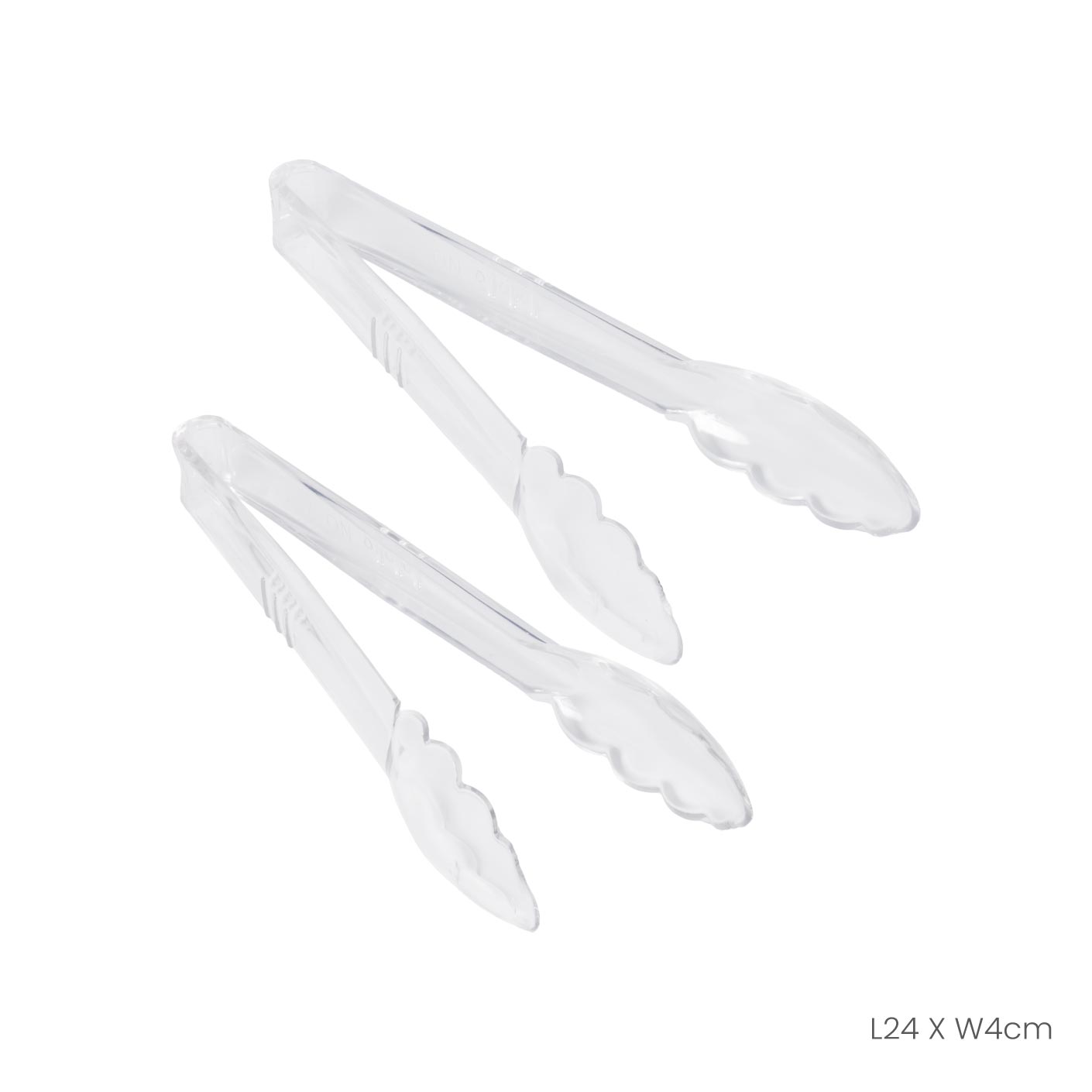 2-Pack Plastic Tongs for Kitchen, BBQ & Serving - Durable & Heat-Resistant (771-2) - Perfect for Cooking, Grilling, Salad Tossing & Buffet Serving