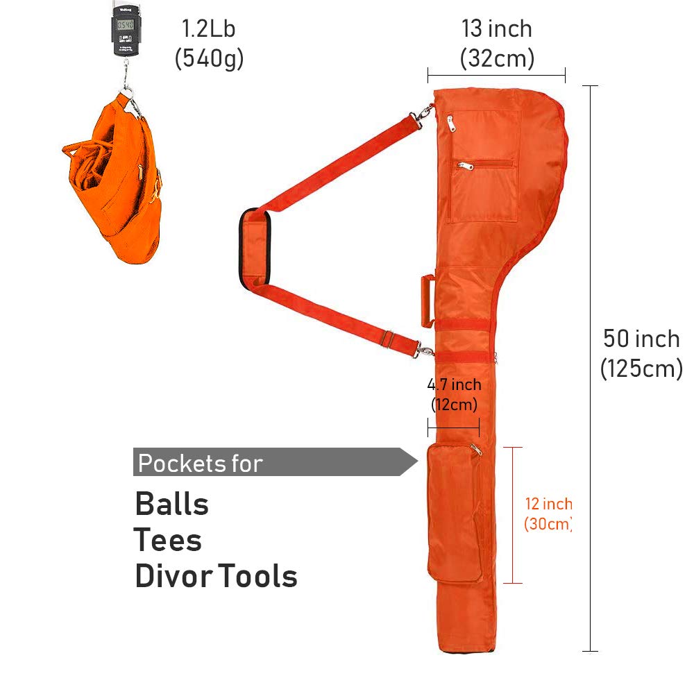 Portable Golf Carry Bag - Waterproof & Foldable for Driving Range - Gift for Golfers - Perfect for Travel & Practice