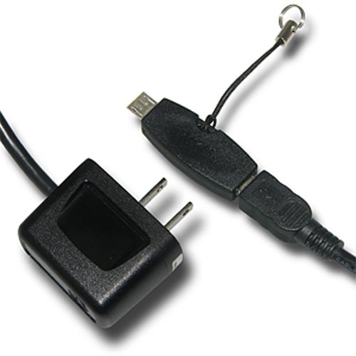 Amzer Mini-USB to Micro-USB Charger Adapter - Compact USB Converter for Smartphones & Tablets (Black) | Perfect for Travel, Office & Home Charging Stations