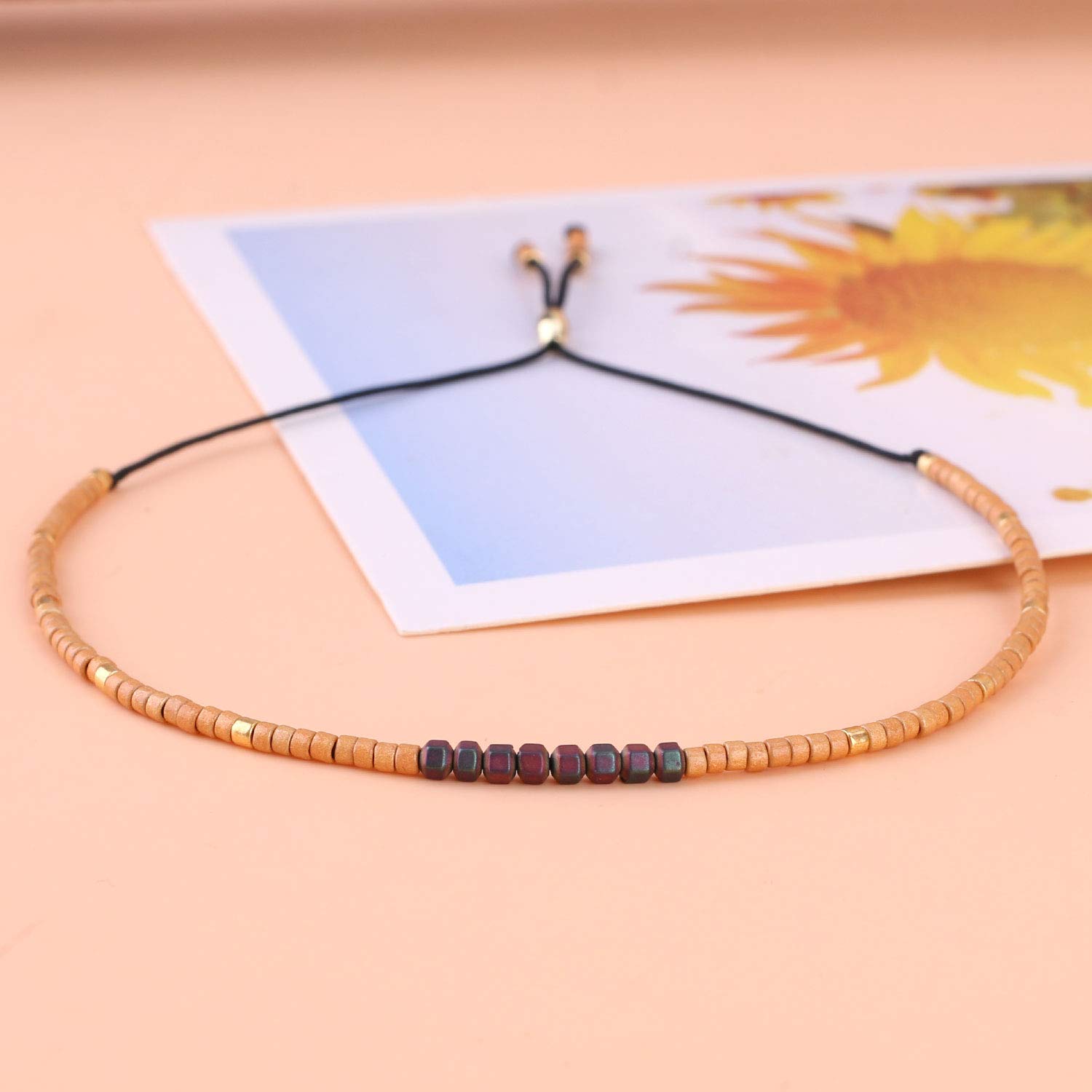 Handmade Miyuki Beads Friendship Bracelet for Women - Adjustable Charm Bracelet with C.QUAN CHI Design | Perfect Gift for Best Friends, Birthday, Anniversary & Everyday Wear