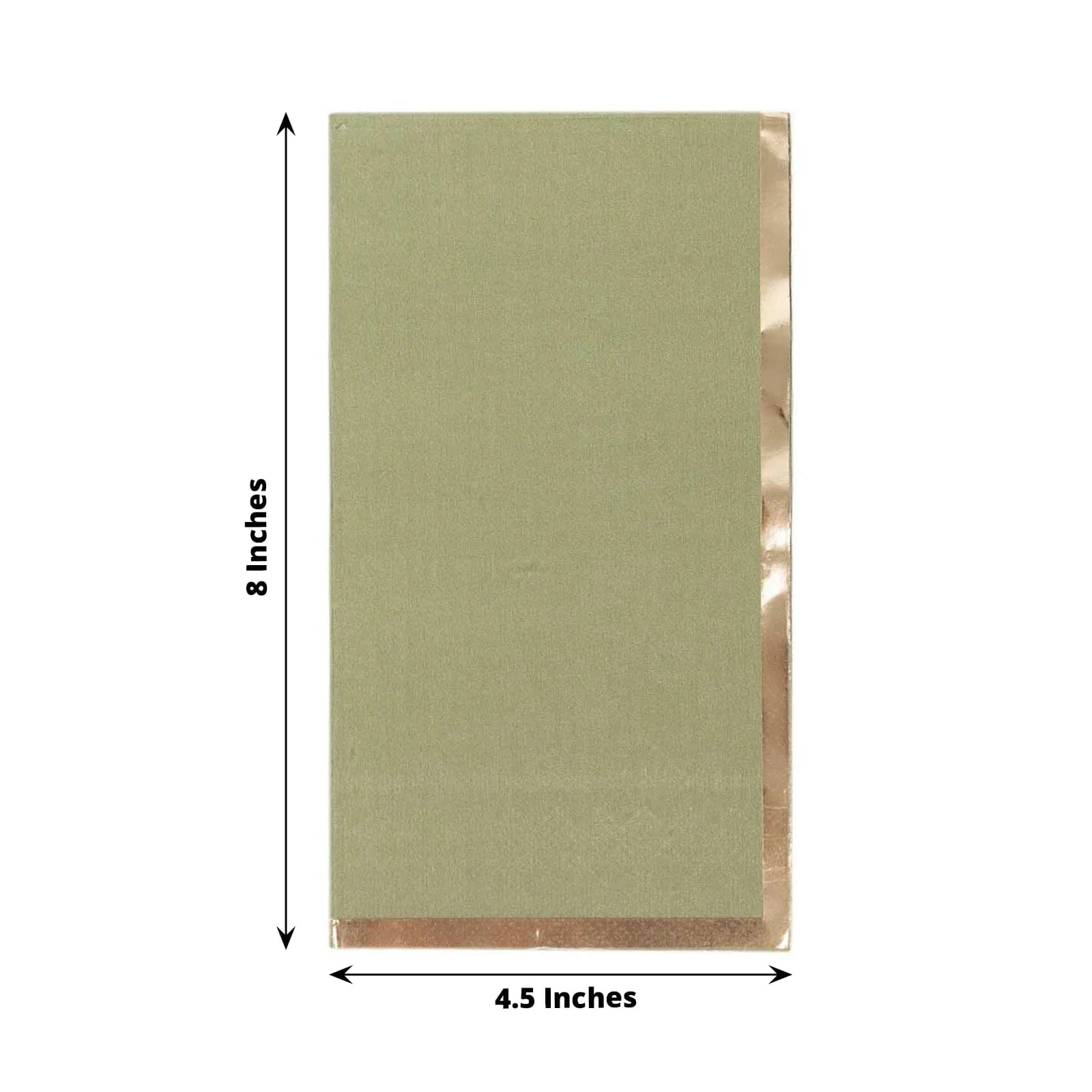 50 Premium Soft 2-Ply Dinner Napkins with Elegant Gold Foil Edge - Perfect for Weddings, Parties & Fine Dining Table Settings