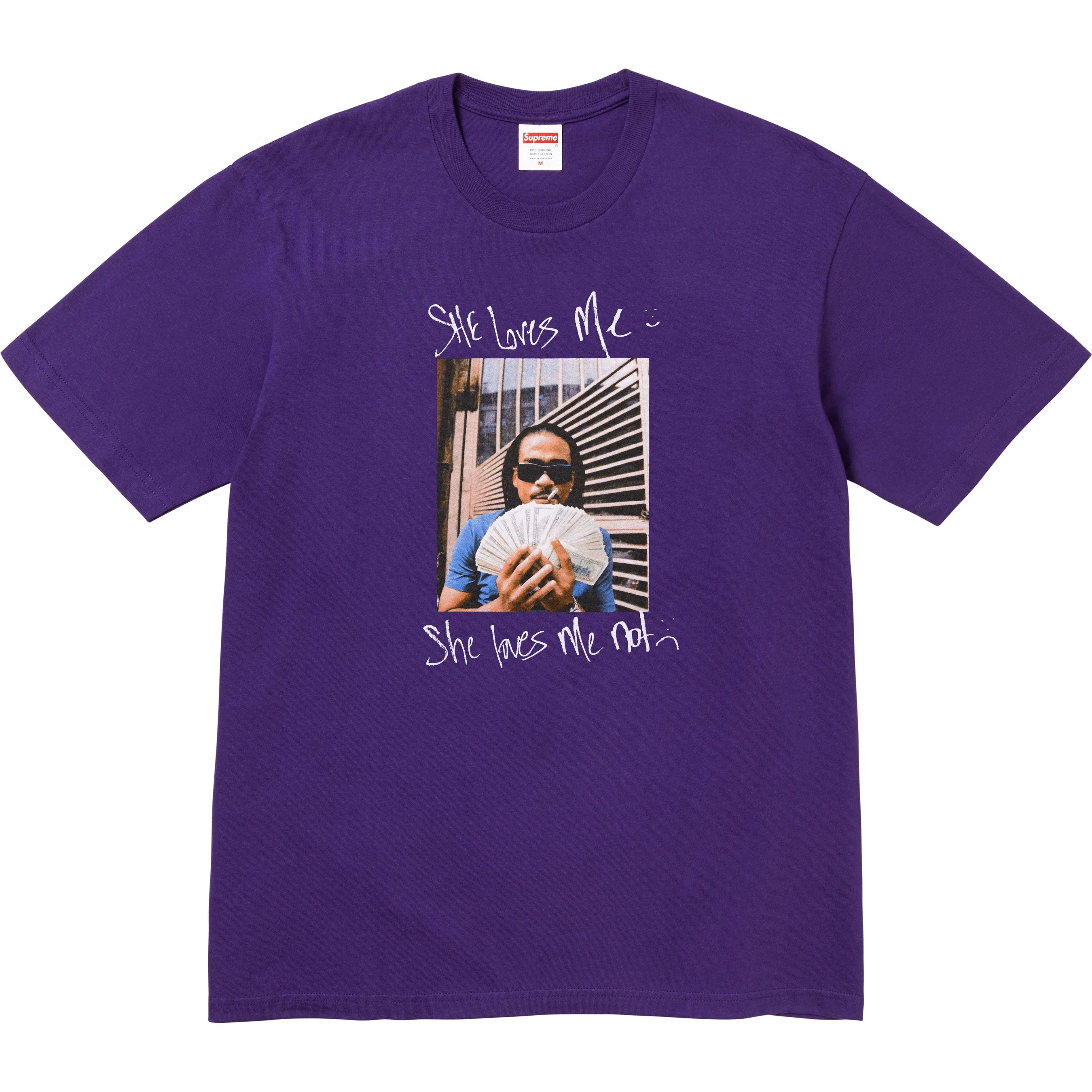 Supreme Max B T-Shirt - Purple Cotton Streetwear Tee for Men | Casual Wear, Hip Hop Fashion, Urban Style