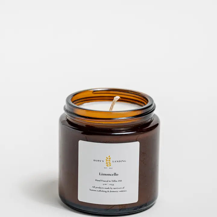 Limoncello Scented Soy Candle - Handmade Lemon Citrus Aroma for Home, Spa & Relaxation - Perfect for Gifts, Aromatherapy & Cozy Evenings