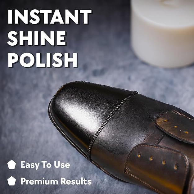 Angelus Liquid Shoe Polish - Instant Shine for Leather Shoes, Boots & Jackets | Premium Brown Leather Care | Perfect for Dress Shoes, Work Boots & Leather Accessories | Quick & Easy Application for Professional Look