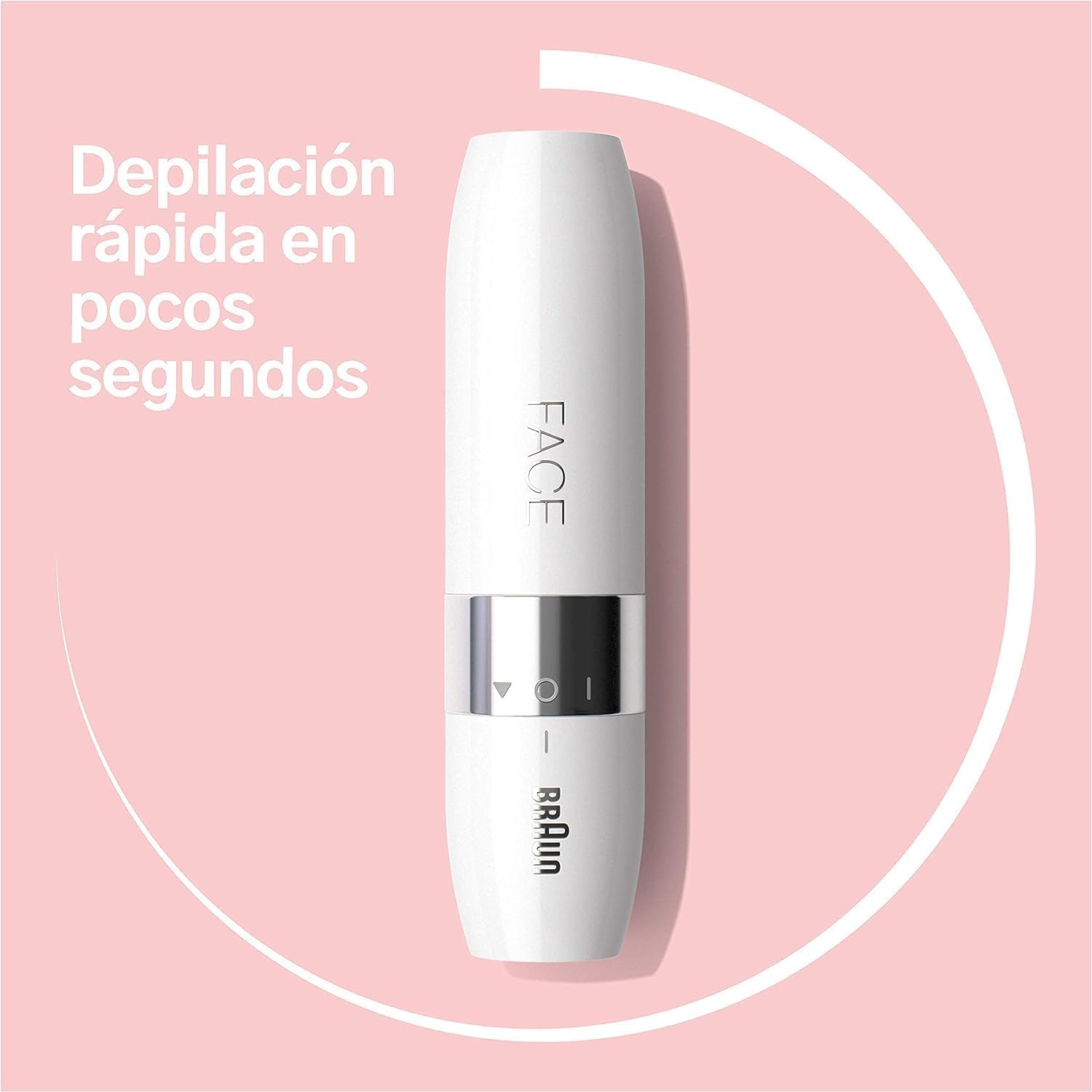 Braun Silk-épil 9 Flex Epilator with Flexible Head & Face Mini Hair Remover - White/Gold | Facial & Body Hair Removal | Portable Design for Travel & Home Use