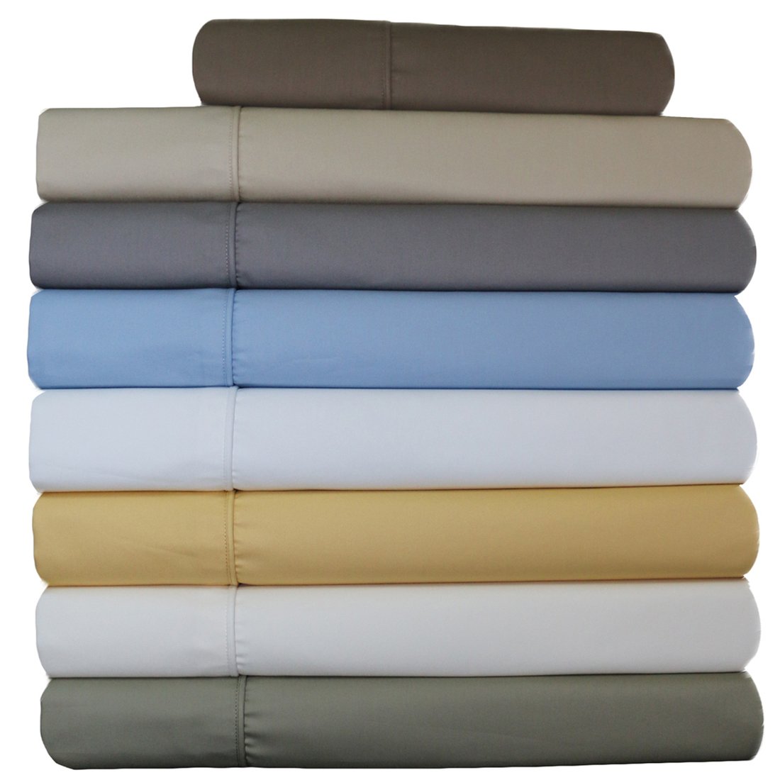 Premium 100% Cotton 650 Thread Count Sateen Sheet Set - Split King Size, 4PC Deep Pocket Adjustable Bed Sheets for Luxurious Comfort - Perfect for Master Bedrooms, Guest Rooms & Hotels