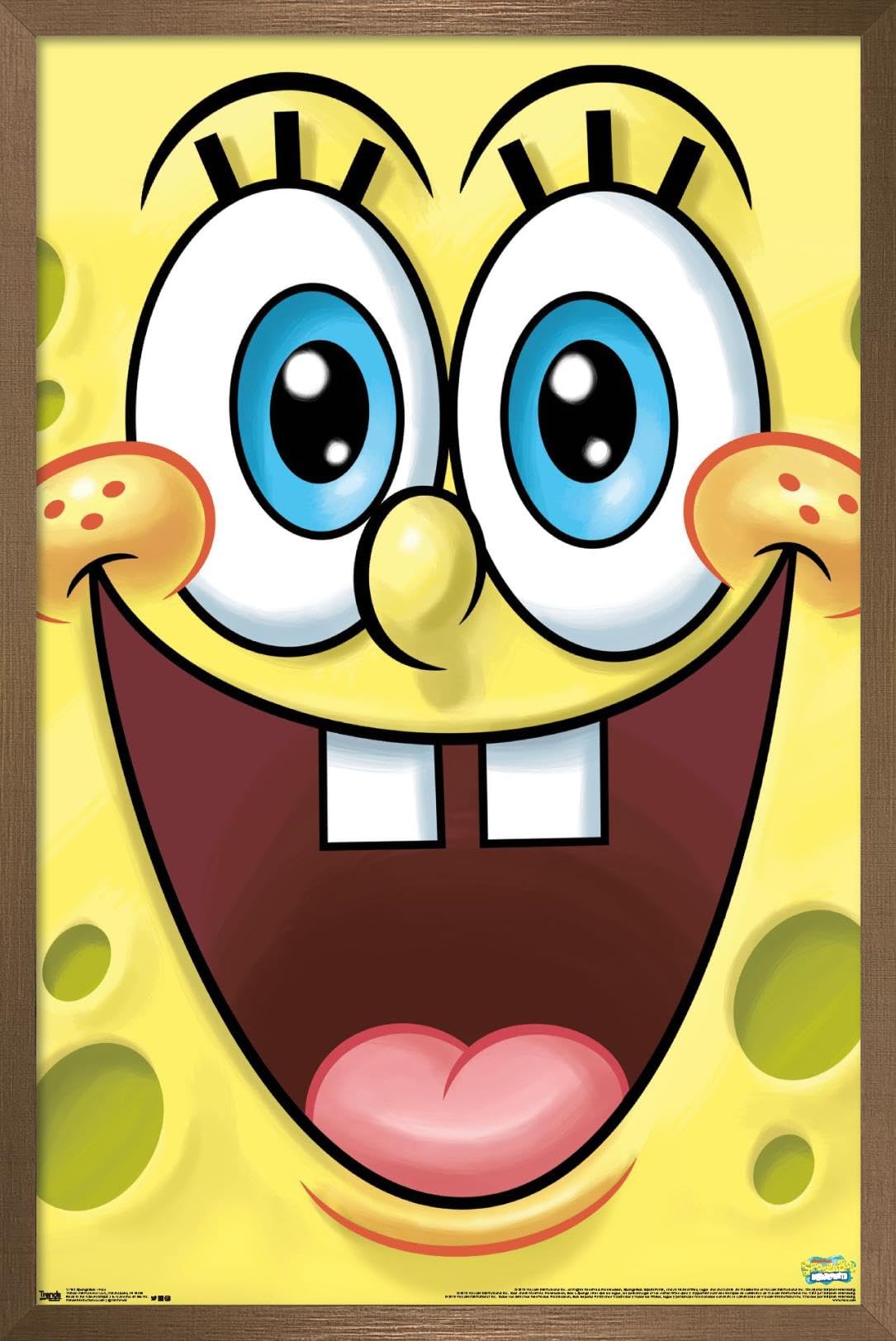 Trends International Nickelodeon SpongeBob SquarePants Bronze Framed Wall Poster - 14.725 x 22.375 Inches - Kids Room Decor, TV Show Themed Bedroom Art, Cartoon Character Home Decoration