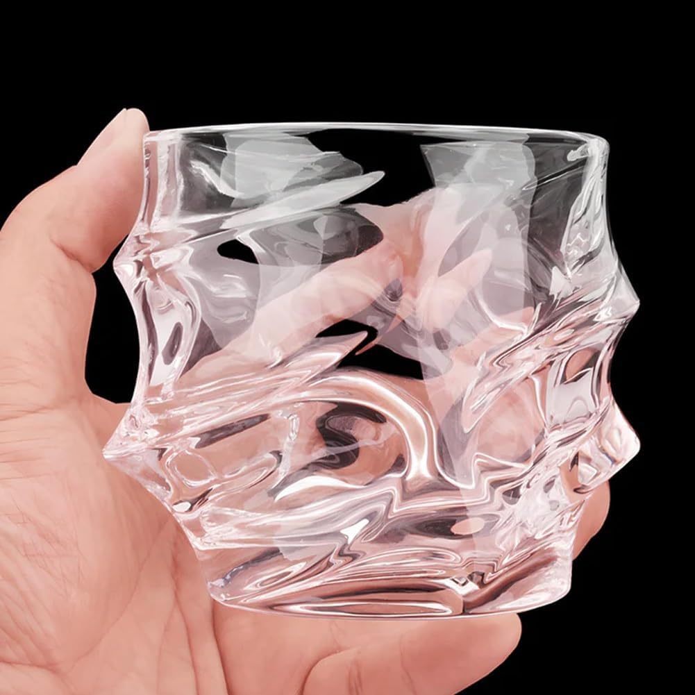 Premium Japanese Crystal Whiskey Glasses Set - Heavy Base Old Fashioned & Rocks Glasses for Scotch, Bourbon, Cigar Pairing - Elegant Barware for Home Entertaining & Gift Giving