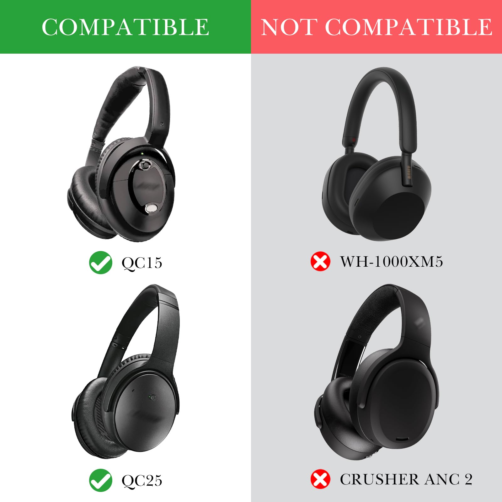 Hard Shell Carrying Case for VXi BlueParrott B450-XT B350-XT B250-XT B250-XTS - Durable Headset Storage Case for Truck Drivers, Call Centers & Office Bluetooth Headsets - Compatible with Voiinoiu, Arkey Birds, Mpow Pro - Perfect for Travel & Workplace Organization