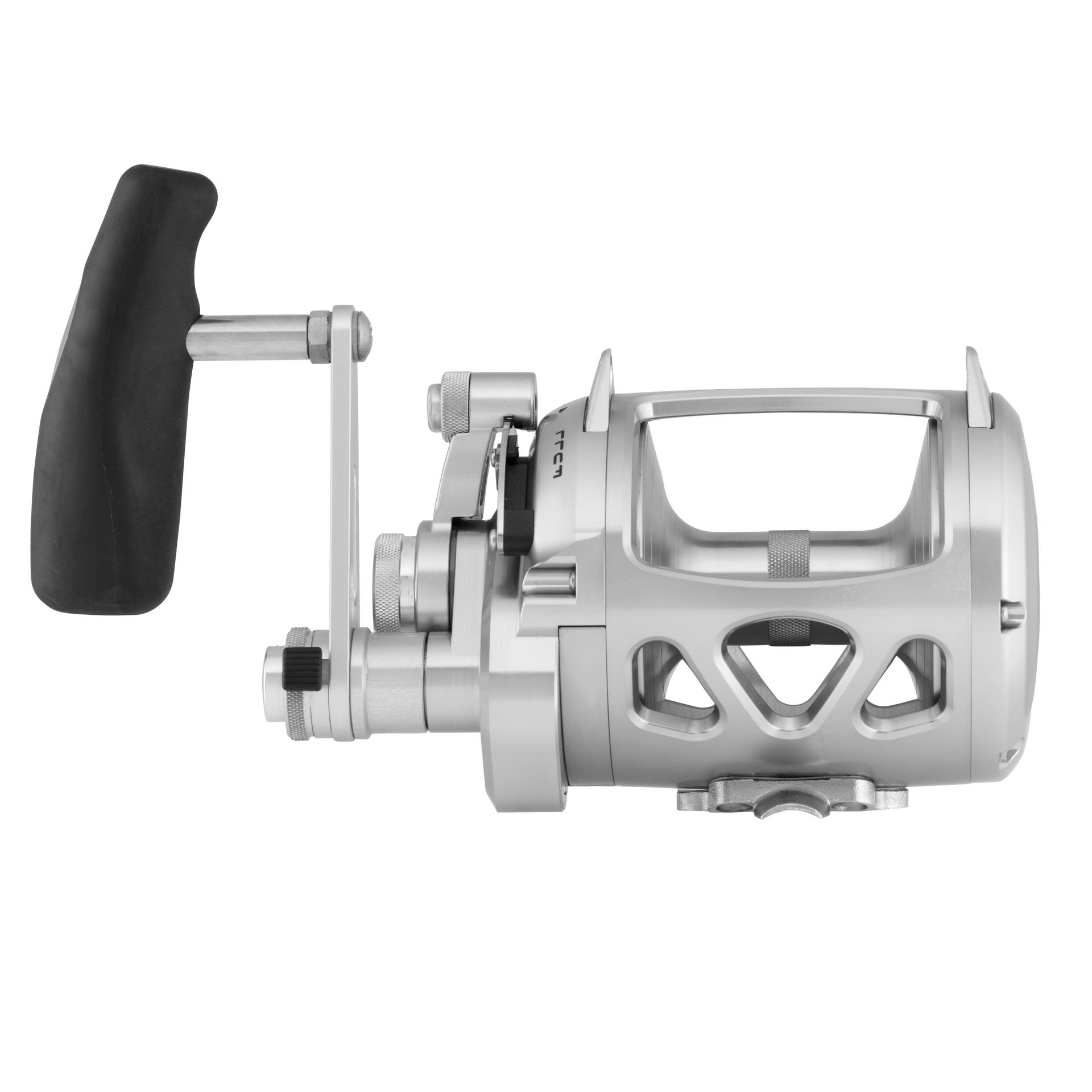 VISW 2-Speed Wide Conventional Fishing Reel - Saltwater & Freshwater Trolling Reel for Offshore & Inshore Fishing | Heavy Duty Marine Grade Construction