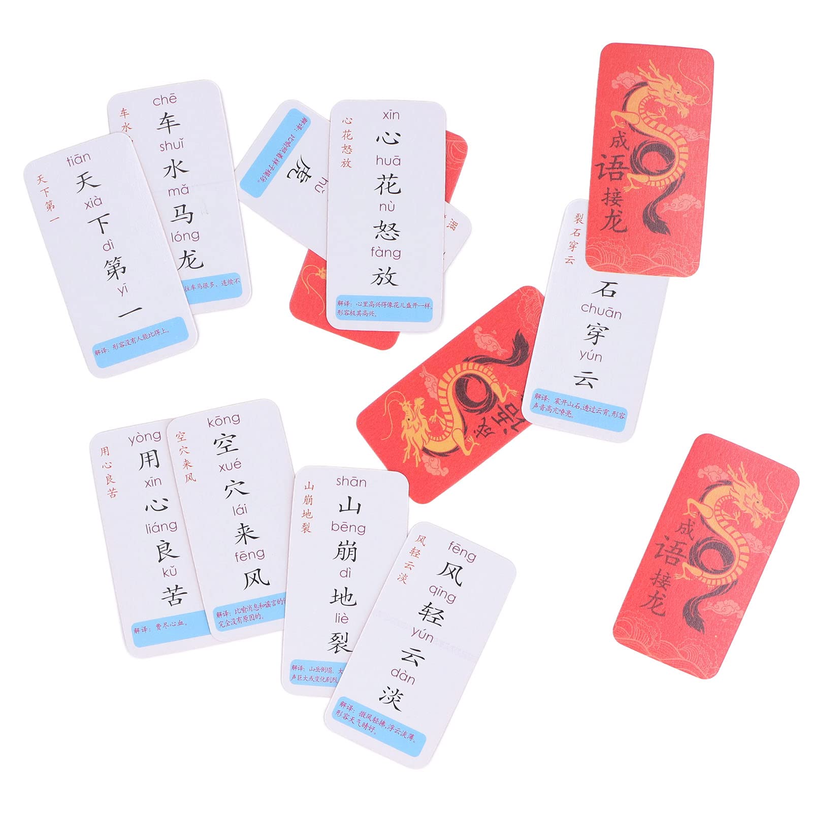 LBEC Chinese Learning Flash Cards with Pinyin - Durable Thick Paper Cards for Kids, Toddlers & Beginners | Perfect for Homeschooling, Classroom & Language Practice