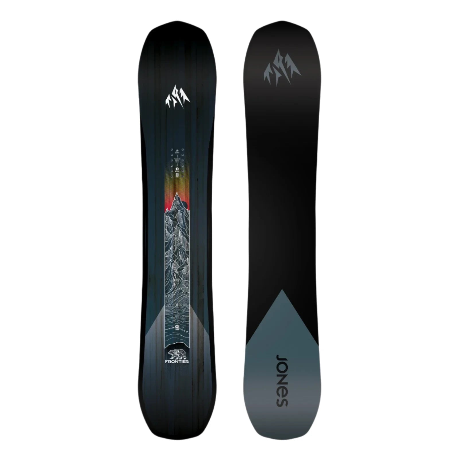 Jones Frontier Snowboard 2025 - All-Mountain Freestyle Snowboard for Men & Women | Perfect for Powder, Park & Backcountry Riding