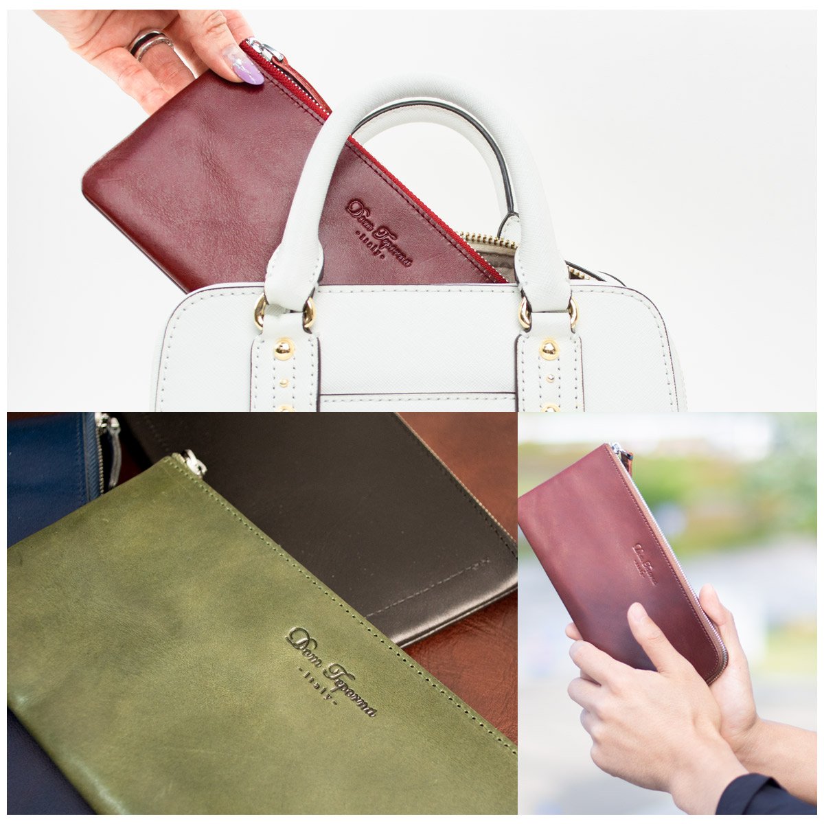 Premium Italian Full Grain Leather Women's Long Wallet - High Capacity RFID Blocking Coin Purse | Gift for Her, Travel & Everyday Use