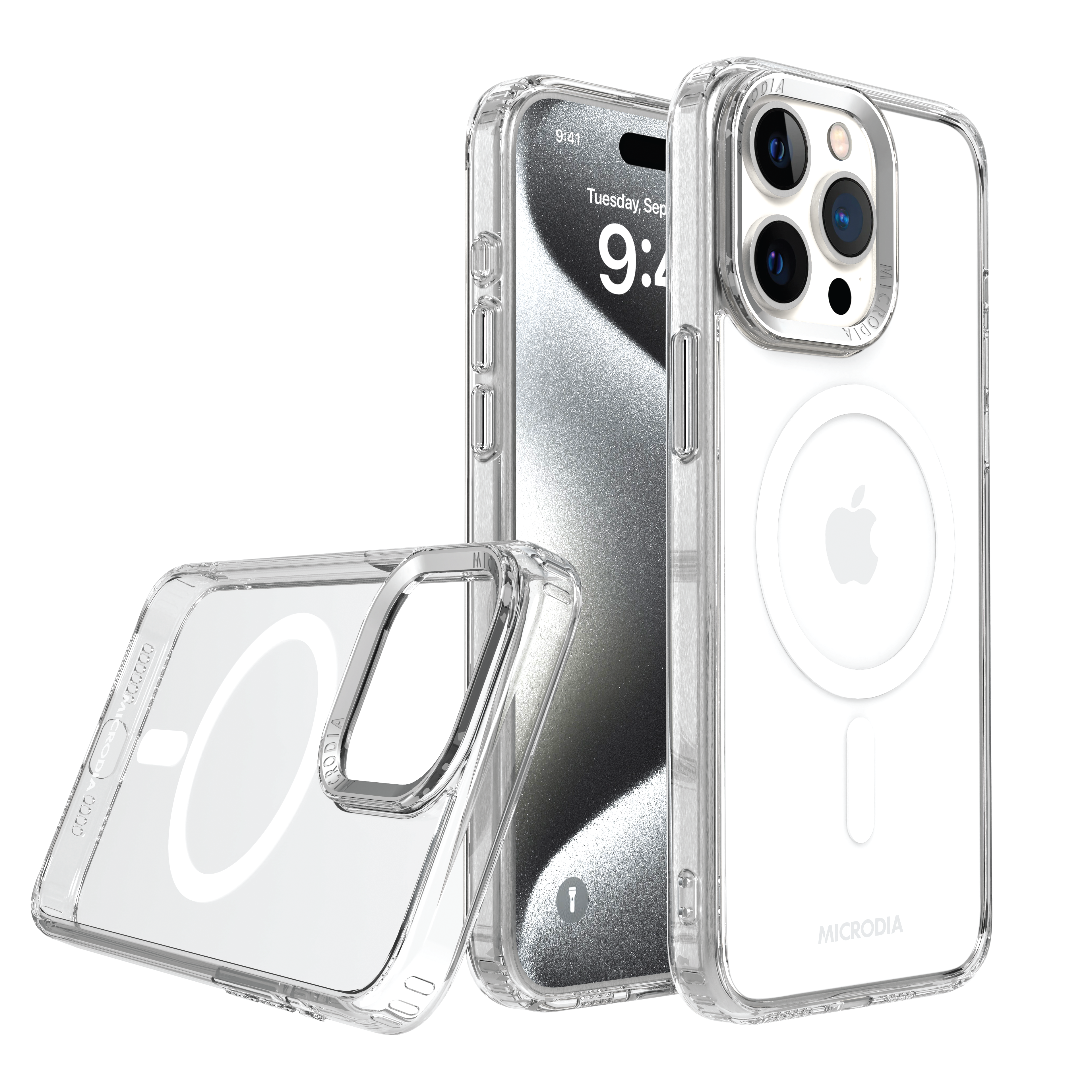 MICRODIA CRYSTAL™ Ultra Clear Protective iPhone Case - Shatterproof Scratch-Resistant Cover for iPhone [Models] - Perfect for Everyday Use, Travel & Outdoor Activities