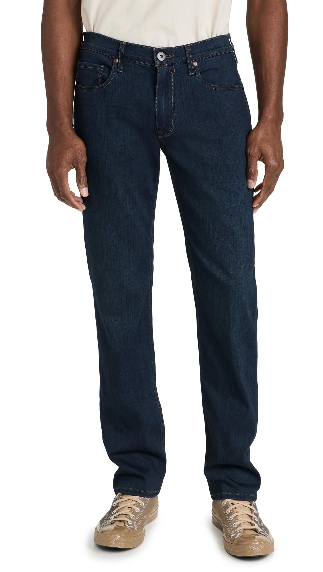 PAIGE Men's Normandie Transcend Jeans - Slim Fit Stretch Denim Pants for Casual Wear & Office Style | Comfortable & Stylish Men's Fashion
