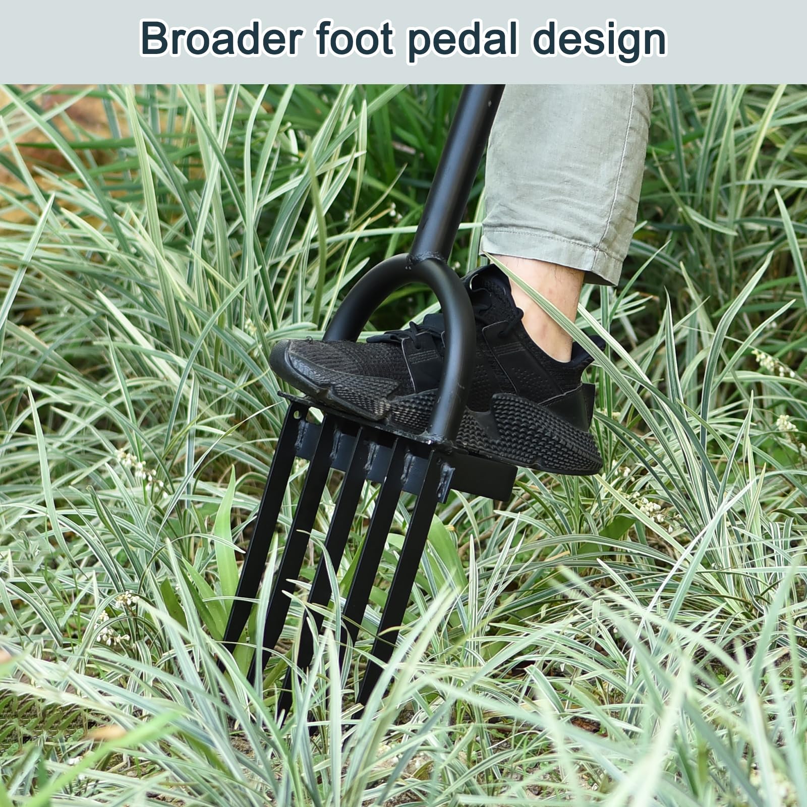 uxcell 5-Tine Gardening Pitch Fork - 41.5
