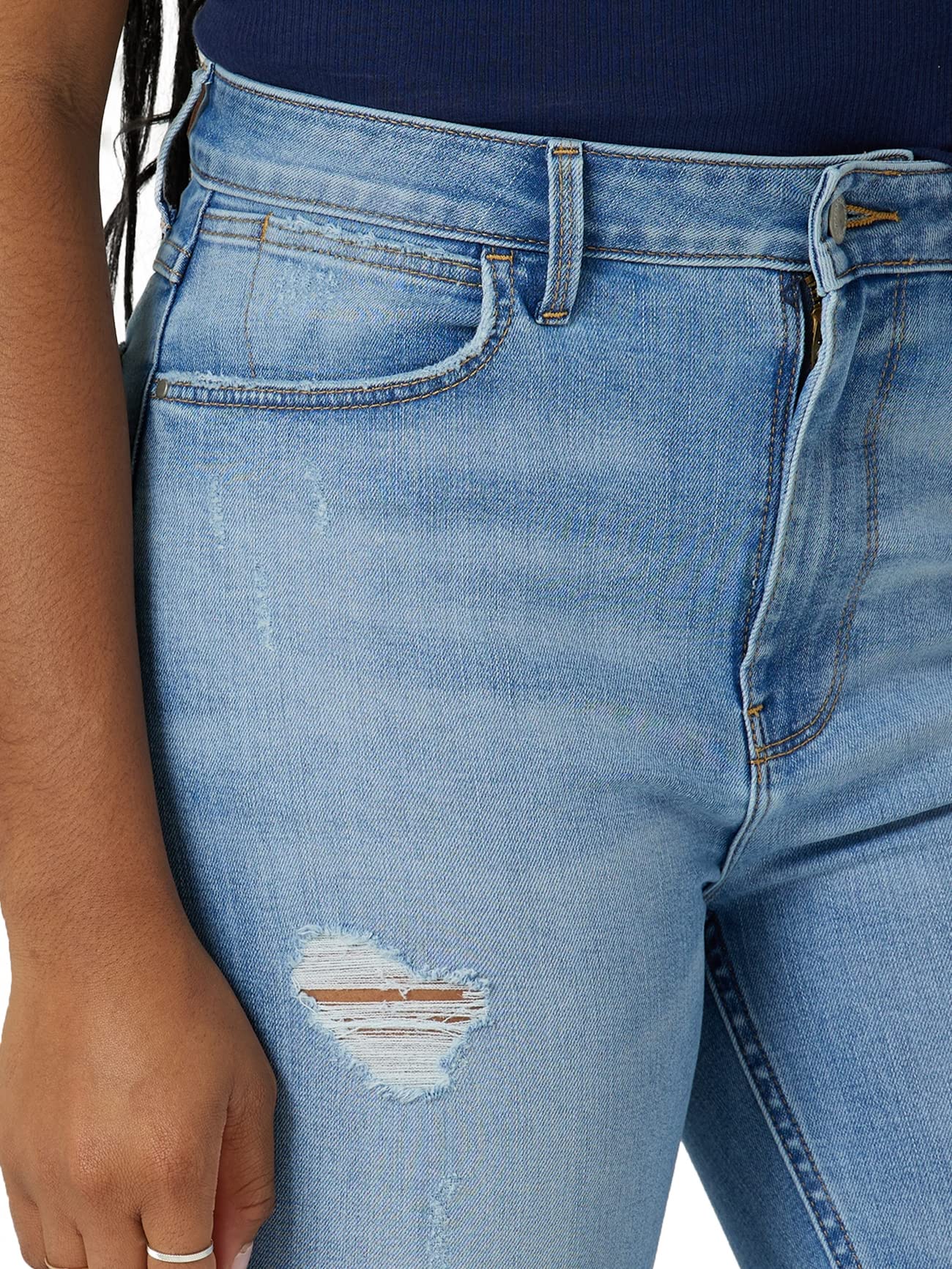 Wrangler Women's High Rise Unforgettable Skinny Jeans - Stretch Denim Pants for Casual Wear & Everyday Comfort | Perfect for Work, Date Night & Weekend Outfits