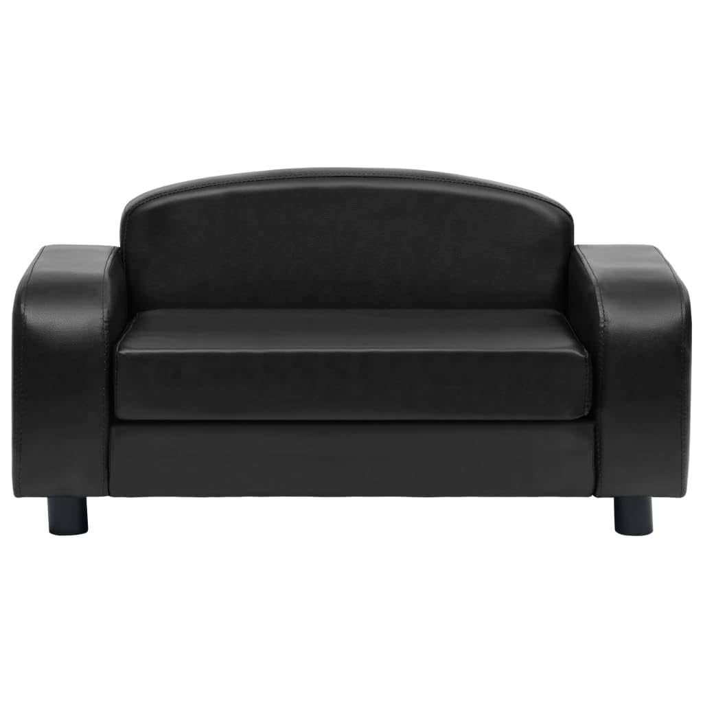 Premium Faux Leather Dog Sofa Bed - 31.5