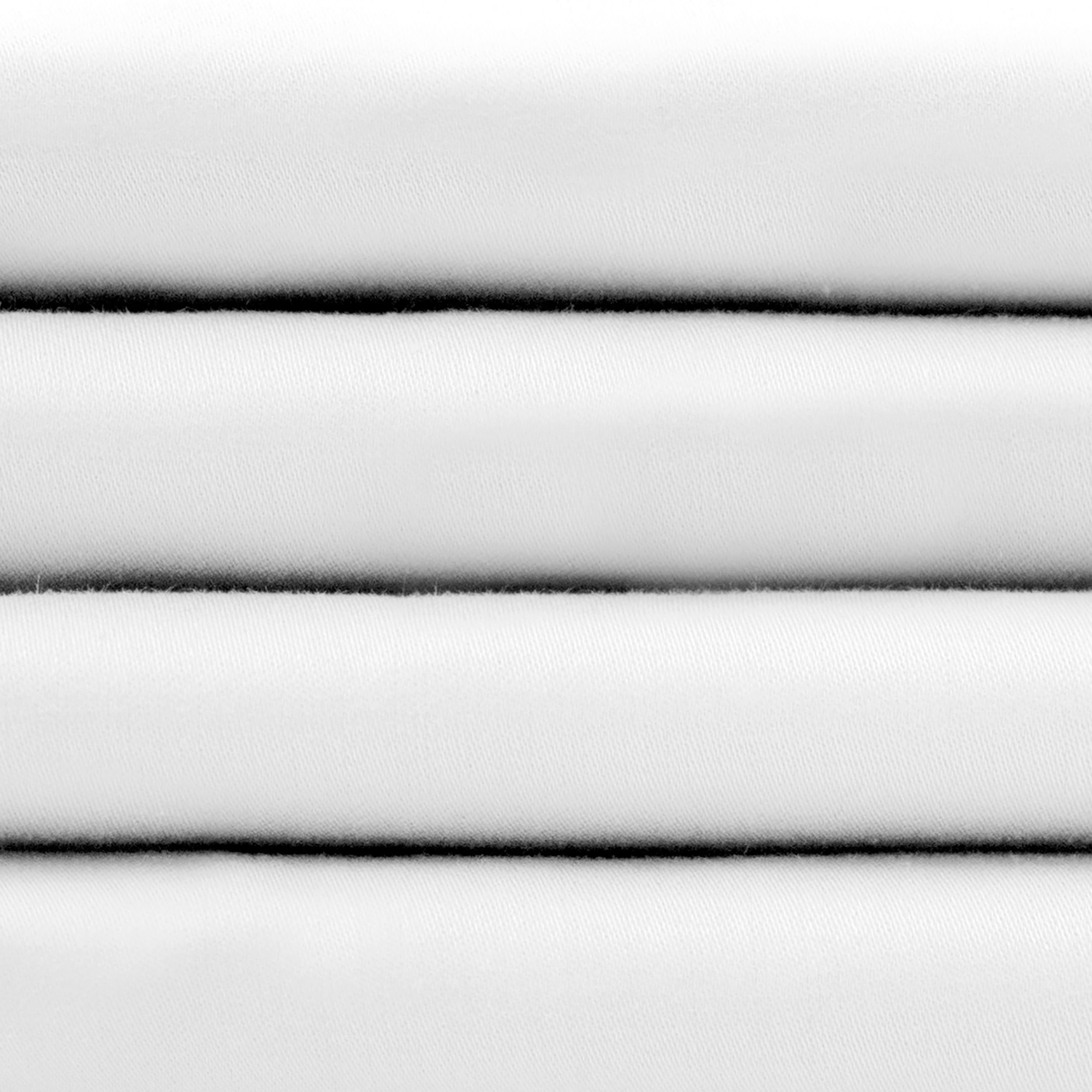 Simply The Best 620 Thread Count 100% Cotton 6-Piece King Sheet Set - Includes Fitted Sheet, Flat Sheet & 4 Pillowcases - Ultra Soft & Breathable White Bed Sheets for Luxurious Comfort - Perfect for Master Bedrooms, Guest Rooms & Hotels