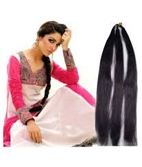 Baal Black Synthetic Hair Prandi/Choti - 2-Pack Braiding Hair Extensions for Women & Girls | Perfect for Cosplay, Weddings & Daily Styling