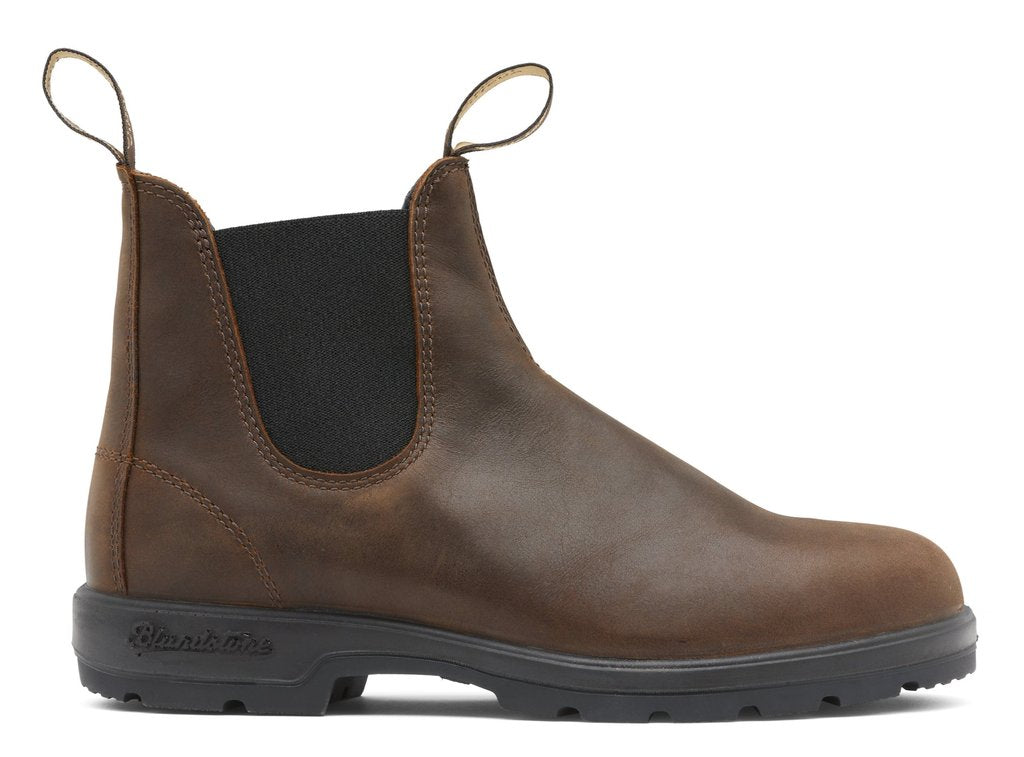 Blundstone 1609 Classic Chelsea Boots - Antique Brown Leather Work Boots for Men & Women | Waterproof, Comfortable & Durable for Outdoor, Work & Casual Wear