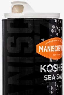 Manischewitz Premium Kosher Coarse Sea Salt - 16oz (1 Pound) Easy Pour Canister | Pure Mediterranean Sea Salt from Italy | Ideal for Salt Grinder Refill & Cooking, Baking, Seasoning