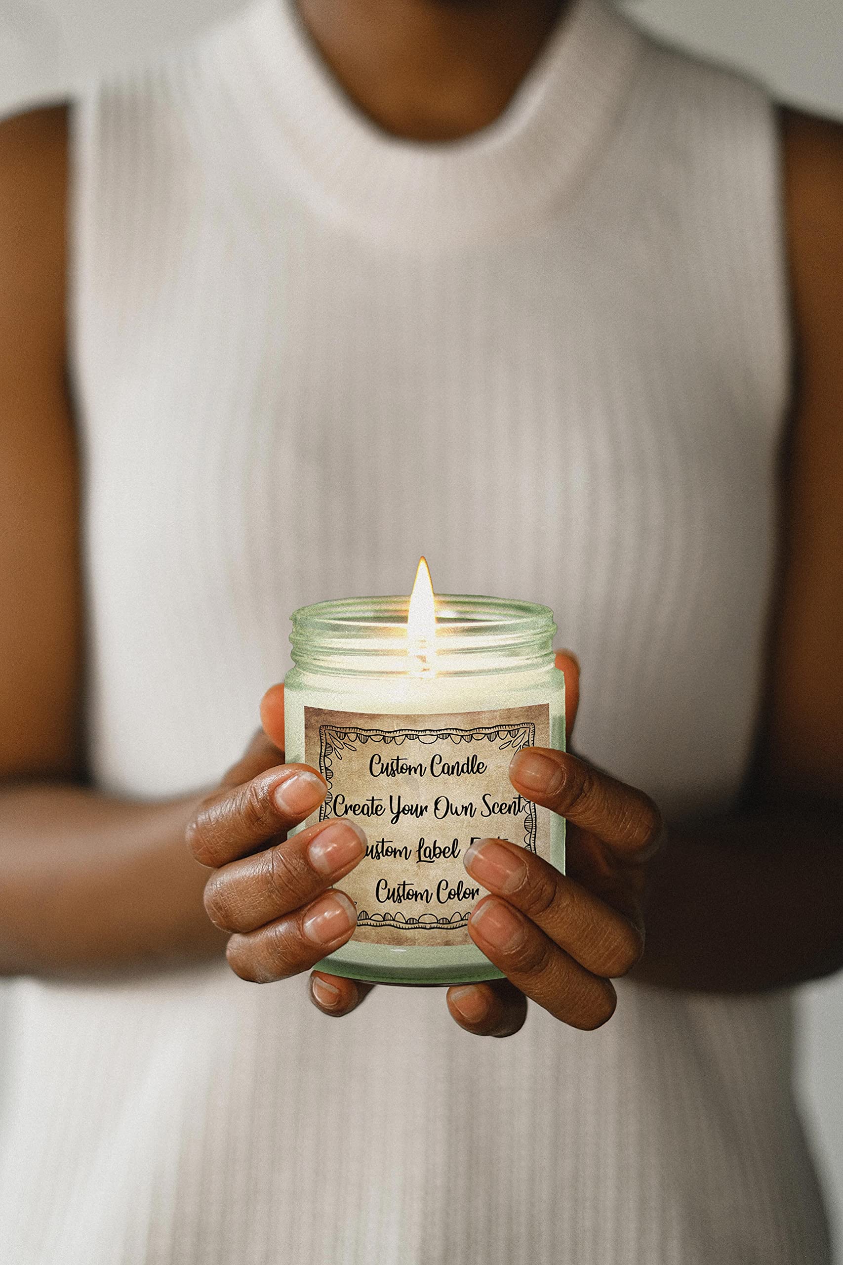 Personalized Scented Candle Jar Gift for Mom - Custom Engraved Name/Text - Home Decor, Wedding Favors, Birthday Present - Relaxing Cinnamon Aroma for Spa Nights & Romantic Dinners