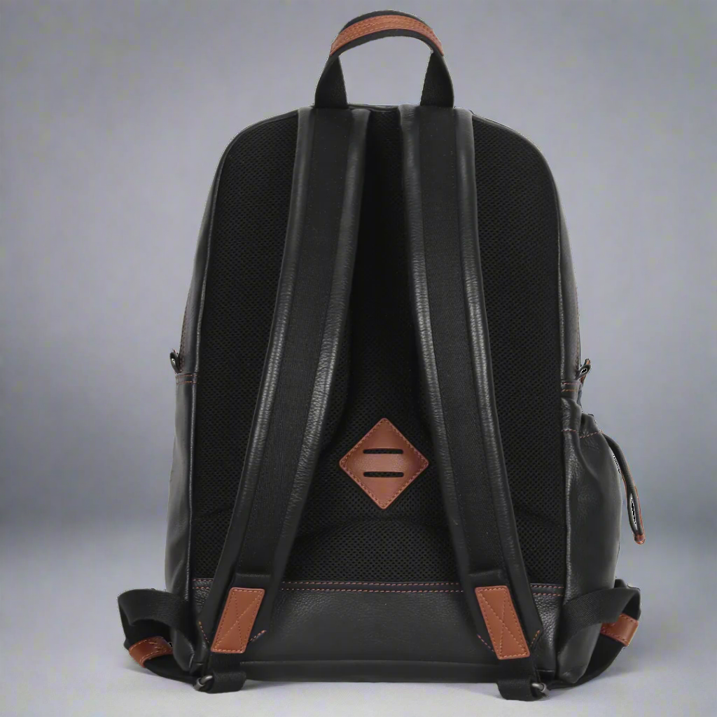 Premium BOL Waxy Leather Backpack for Women & Men - Durable Water-Resistant Laptop Bag - Perfect for Work, Travel & School