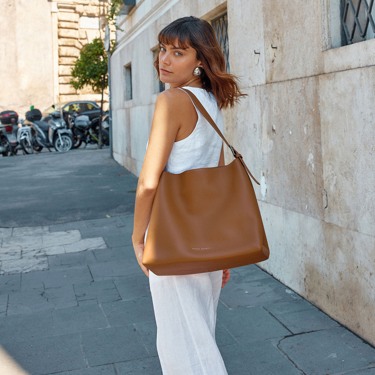 Forget About It Bag in Camel - Stylish and Spacious Crossbody Purse for Women | Perfect for Travel, Work, and Everyday Use