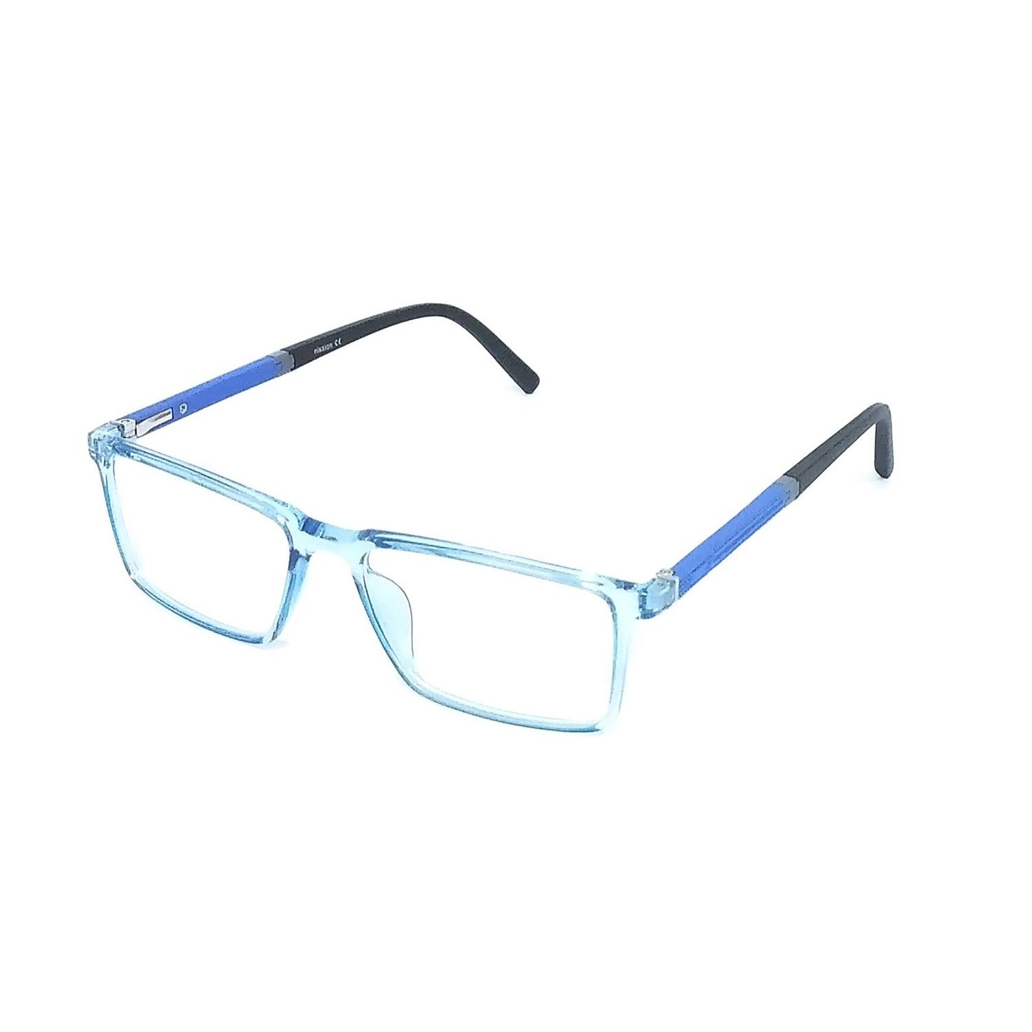 Blue Light Blocking Glasses for Men & Women - Rectangular Anti Glare Computer Glasses with Prescription Ready Frames (66008) - Reduce Eye Strain for Work, Gaming & Screen Time
