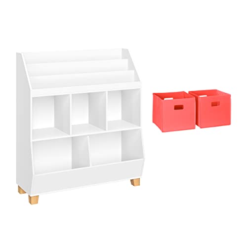 White With 2 Coral Bins